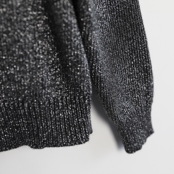 Adrienne Vittadini vintage 90s sparkly silver meta - Picture 5 of 5